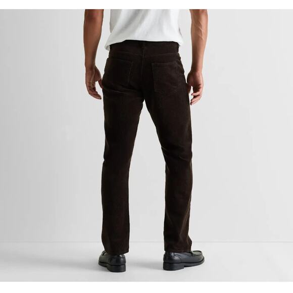 Quince NWT Orgaxnic Stretch Corduroy Pants Espresso Brown 31x32 90s Christmas - Picture 4 of 13